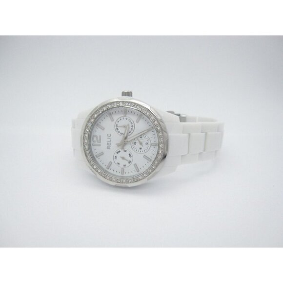 Women's Relic Quartz 50m WR Analog 44mm Dial Causal Round Watch (E396) - Picture 7 of 10